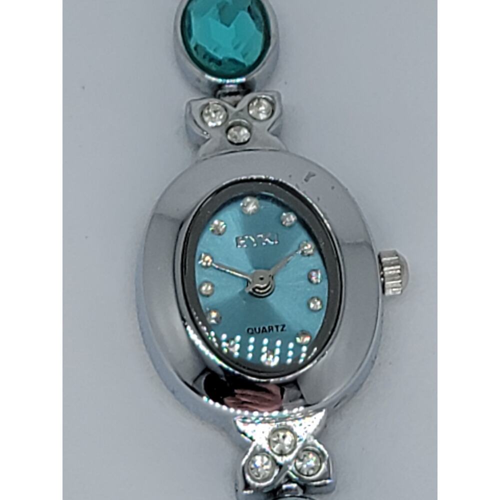 Eyki Women's Small Teal Watch Analog Quartz Costume Jewel